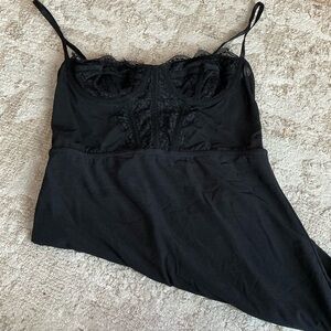 Urban Outfitters Black Lace Detail mini dress